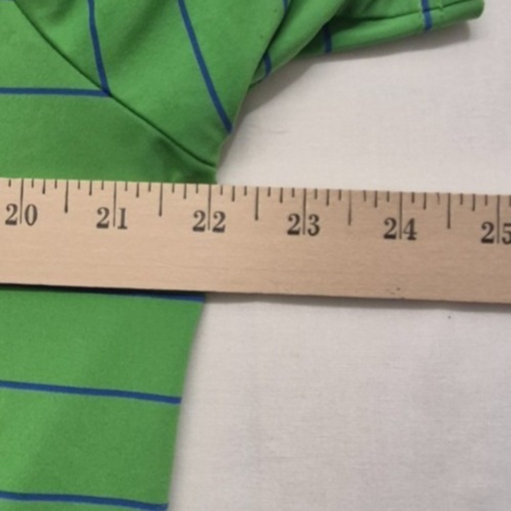 RLX Ralph Lauren men's green striped golf polo shirt Medium short sleeve outdoor - Picture 16 of 16